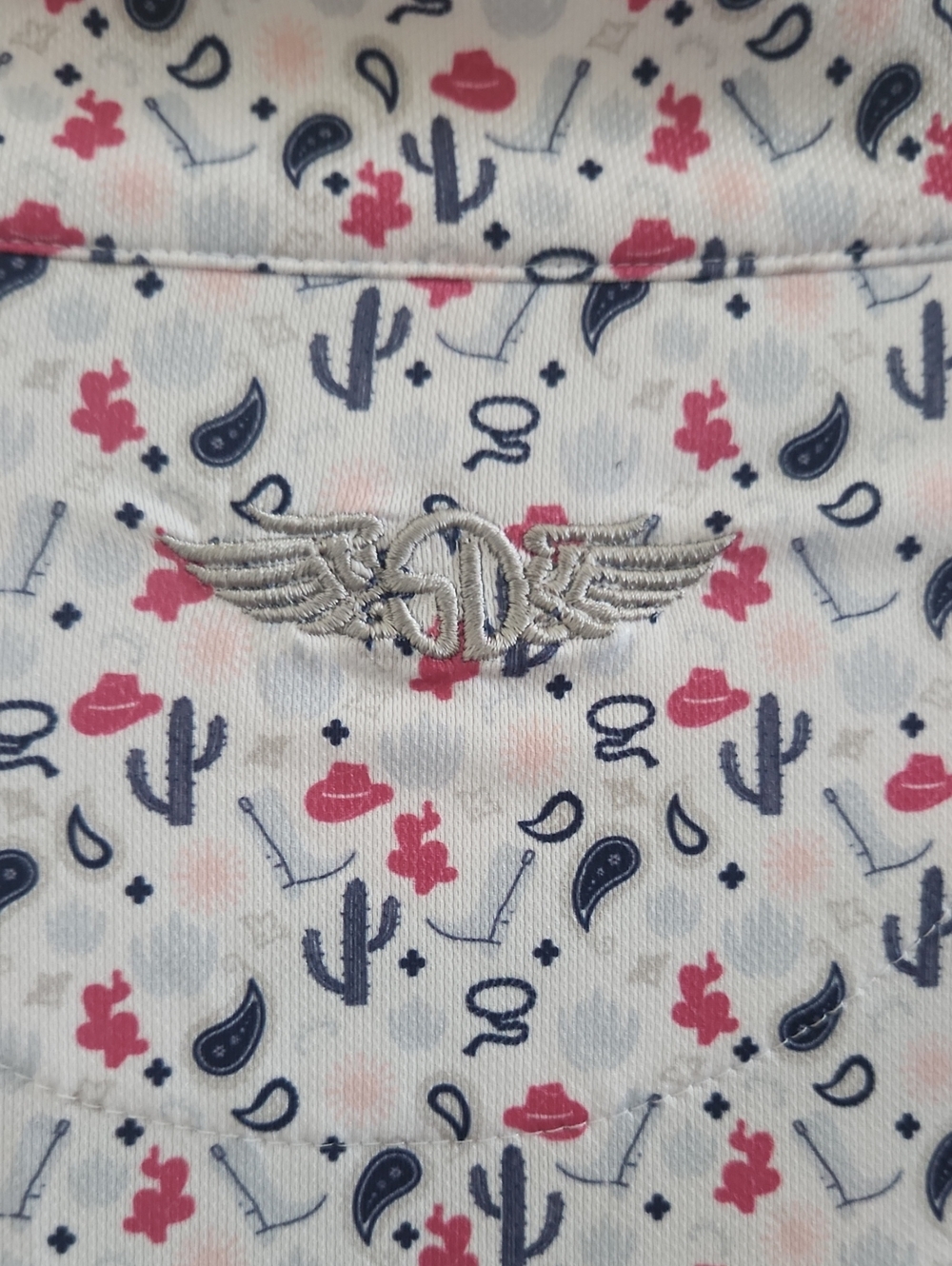 Straight Down Lightweight White Pullover Bear Creek Golf Club Shirt - Picture 6 of 7